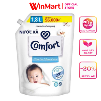 Nước xả Comfort đậm đặc cho da nhạy cảm 1,6L/1,8L
