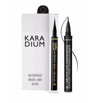 Bút Dạ Kẻ Mắt Nước Karadium Waterproof Brush Liner Black 0.55g