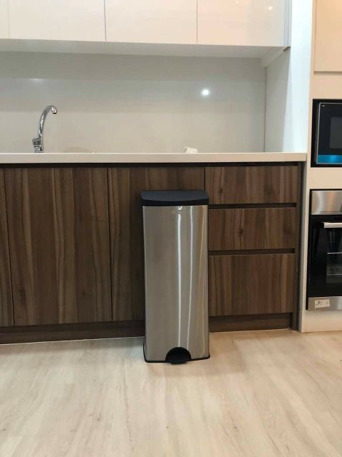 Thùng rác inox FITIS đạp chân 22l lớn dùng trong nhà bếp Thùng rác nhà hàng