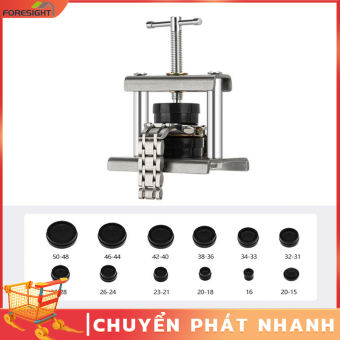 Bộ ép đáy đồng hồ cao cấp, thép đúc chuẩn, ép nắp lưng đồng hồ,ép kính, xoáy ren và 12 khuôn đúc Máy ép đáy đồng hồ dạng vặn ren, chắc chắn, dễ dàng điều chỉnh