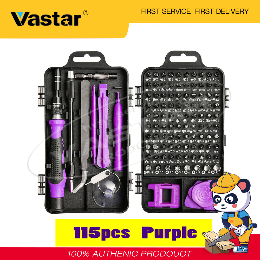 Bộ Tua Vít Chính Xác Vastar 115 Trong 1, Dụng Cụ Sửa Chữa Thiết Bị Điện Thoại Di Động, Máy Tính Cá Nhân Mini