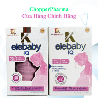 ELEBABY IQ - Viên uống tổng hợp cho bà bầu - lọ 30 viên