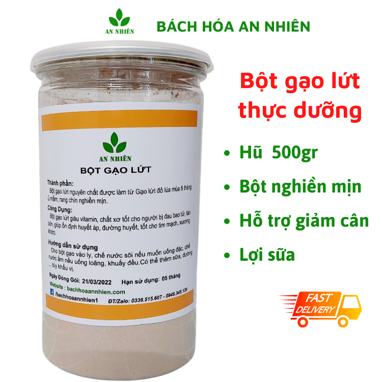 Bột gạo lứt thực dưỡng giảm cân An Nhiên 500gr
