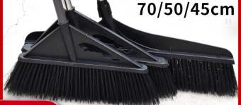 Chổi quét sân vườn chổi quét cán dài cỡ lớn sợi nhựa PET chịu nước bền bỉ kích thước 45cm 50cm 70cm