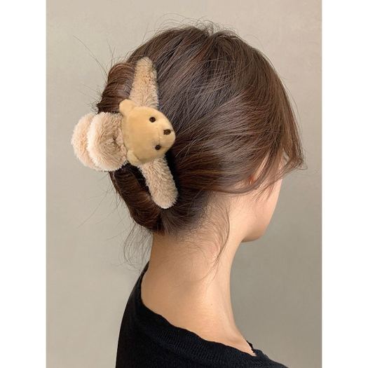 kẹp tóc☞●♞  Kẹp tóc càng cua vải lông phong cách Hàn Quốc xinh xắn cho nữ