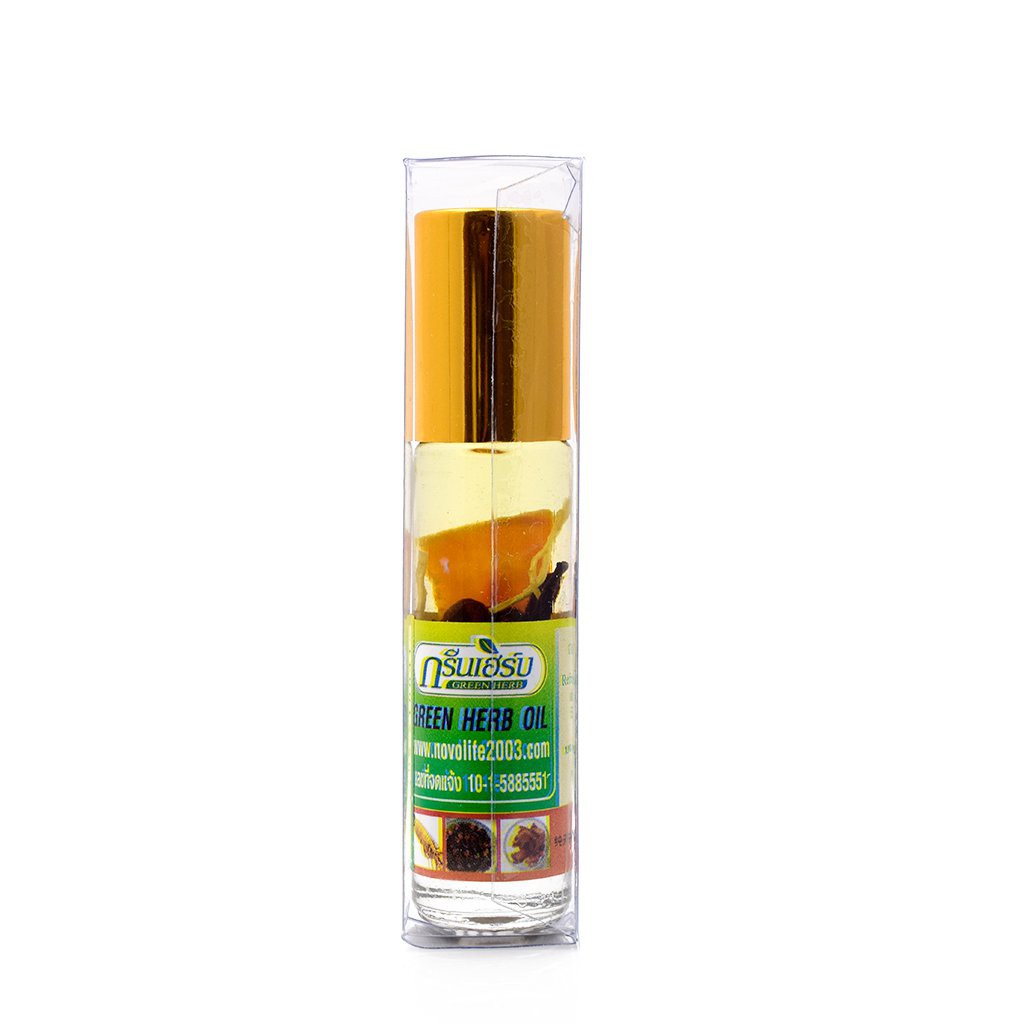 Dầu lăn thảo dược nhân sâm Green Herb Oil hàng chính hãng Thái Lan
