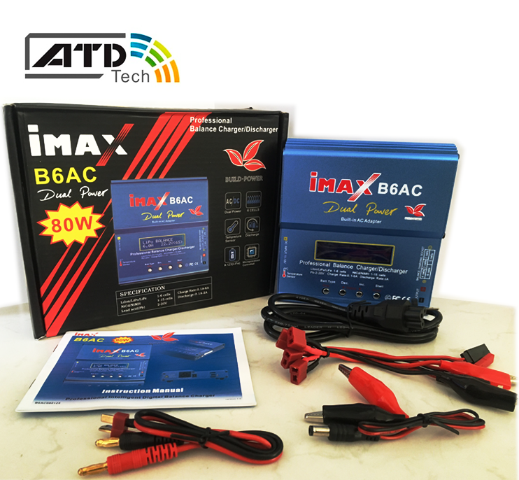 Bộ sạc pin IMAX B6 AC - Build Power - Sạc xả mọi loại Pin - ATDTECH