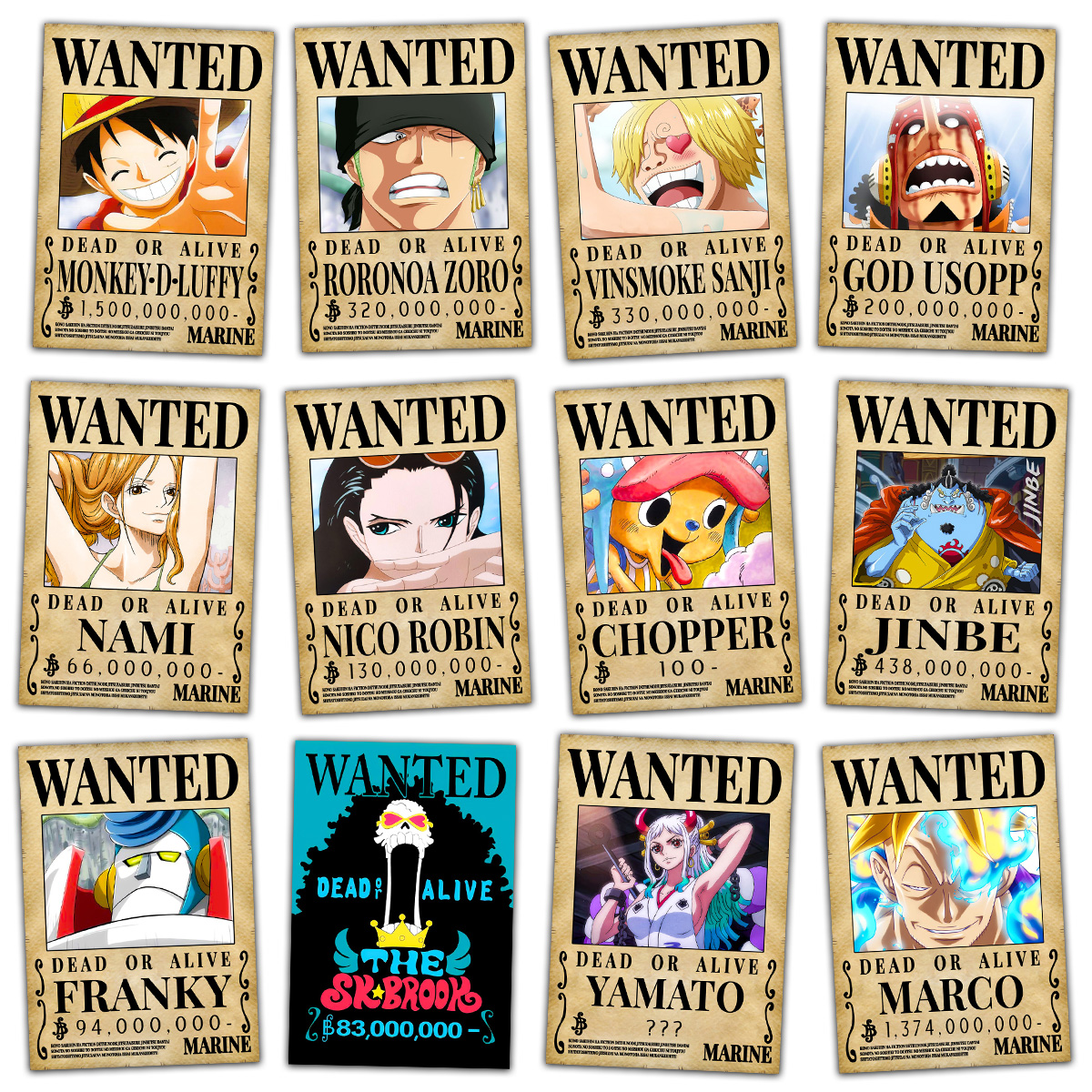 Lịch Sử Giá Poster Tờ Truy Nã - Lệnh Wanted Các Nhân Vật One Piece Cập Nhật  3/2023 - Beecost