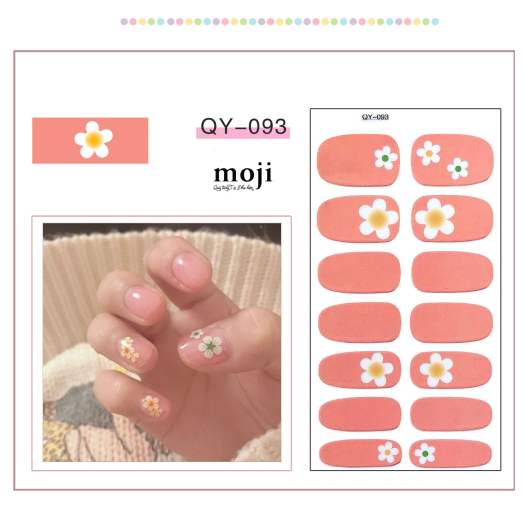 Sticker dán móng tay móng chân Nail Wraps Phong cách Hàn Quốc