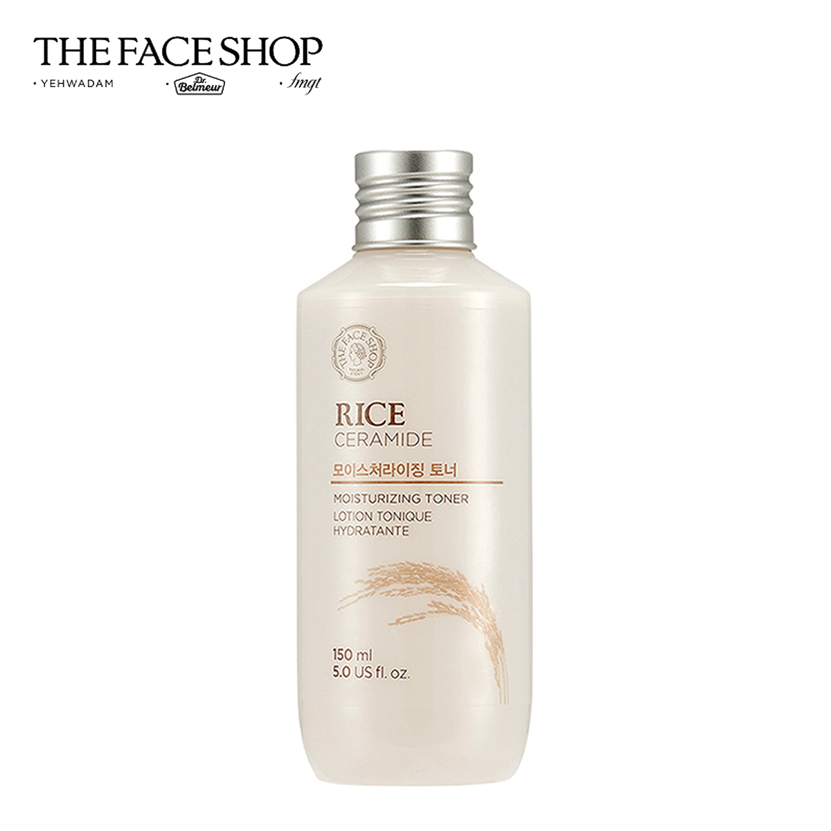 Nước hoa hồng gạo làm sáng da rice ceramide moisturizing toner the face shop 150ml