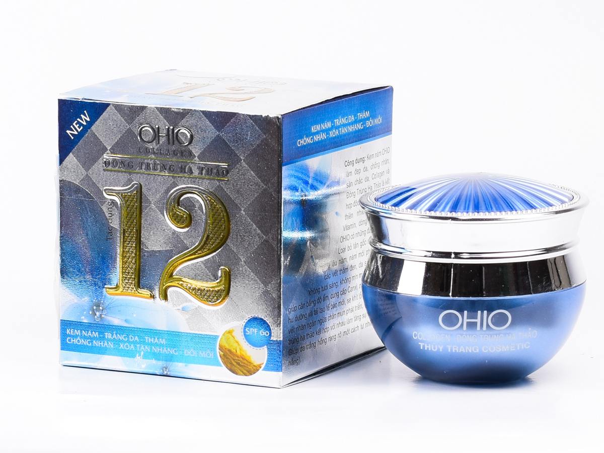 [HCM]Kem Nám - Trắng Da - Thâm - Chống Nhăn - Xóa Tàn Nhàng Đồi Mồi - ỐC Sên OHIO New Day 12 tác dụng - 30g