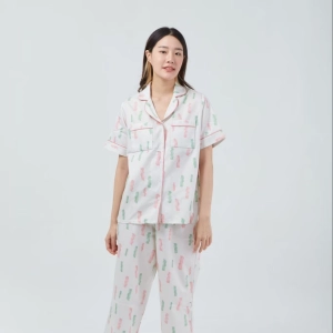 สินค้า SliptoSleep - Pink Bacon Pants set ชุดนอนโนบรา