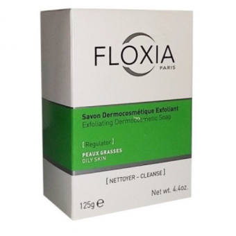Xà bông tẩy tế bào chết cho da mụn Floxia Exfolating Dermocosmetic Soap Regulator 125g - HSD 2023