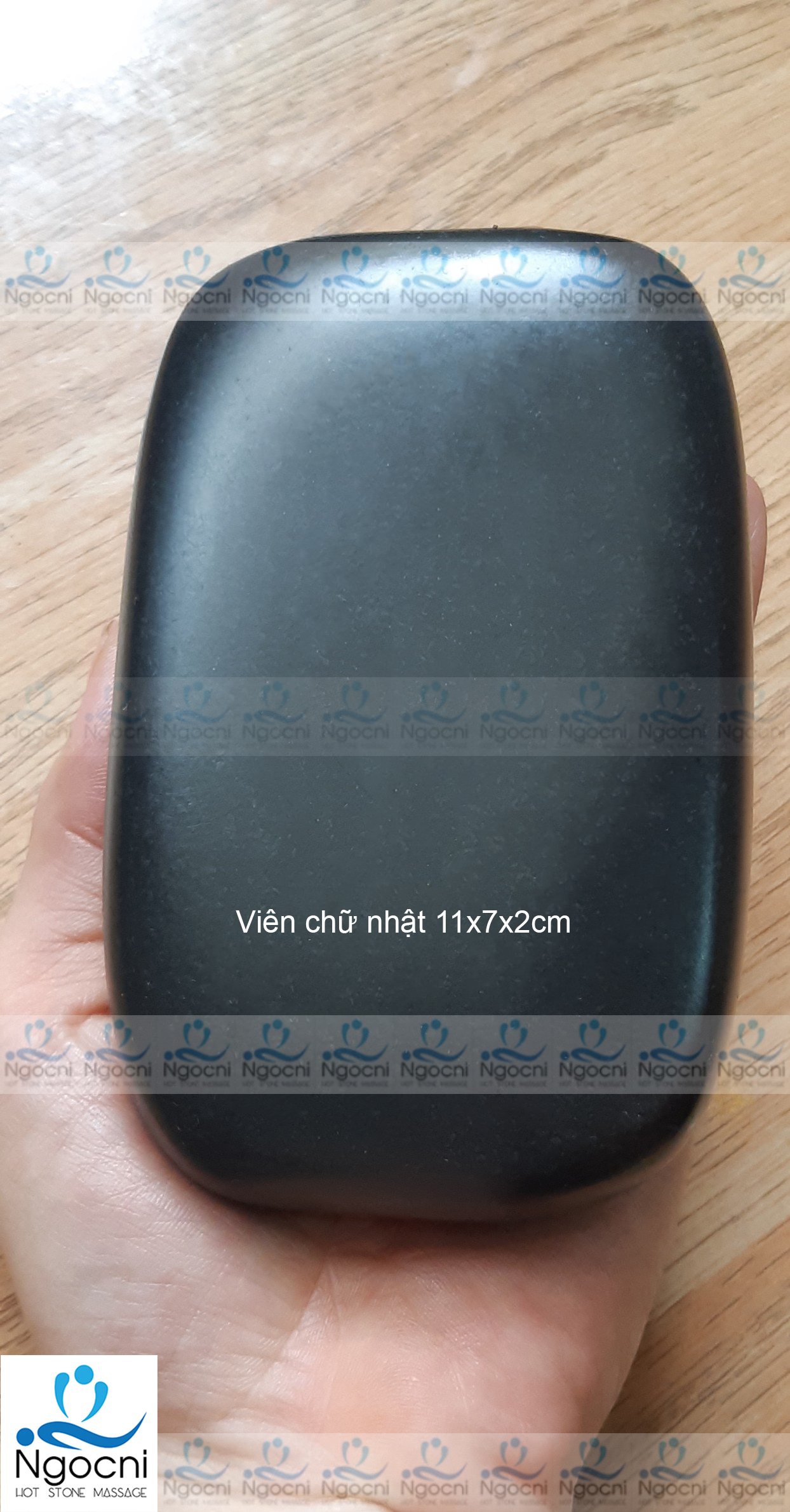 Đá Nóng Massage Hình Chữ Nhật 11x7x2cm