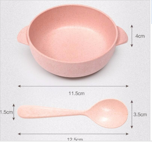 BỘ BÁT THÌA LÚA MẠCH CHO BÉ TẬP ĂN DẶM XINH XẮN TANASA