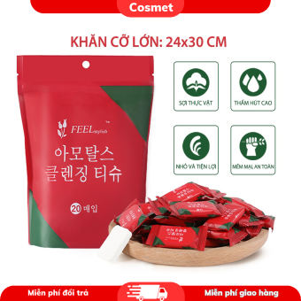 Khăn giấy nén gói 20 viên tiện lợi mang theo sử dụng làm khăn mặt khăn nén khăn tẩy trang