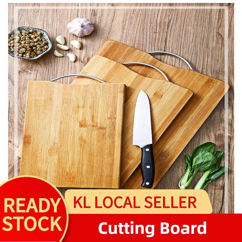 Gambar ???? Kitchen Wooden Cutting Board   Papan Potong Segi Dapur   Premium Quality Solid Whole Wood Chopping Board Hard Wood Cutting Board  ?? ?? ???????????
