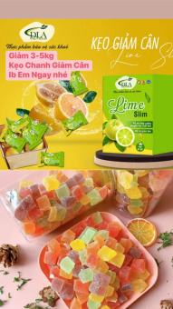 KẸO CHANH GIẢM CÂN LIME SLIM HỘP 7 VIÊN GIẢM CÂN SAU 1 LIỆU TRÌNH SỬ DỤNG