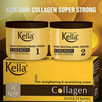 THUỐC DUỖI TÓC KELLA MÀU VÀNG COLLAGEN SUPER STRONG