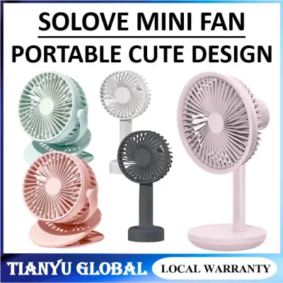 SOLOVE F5 Fan 170 Degree Rotating Fan Multi Speed Rechargeable long lasting power strong fan Desktop Fan (1)