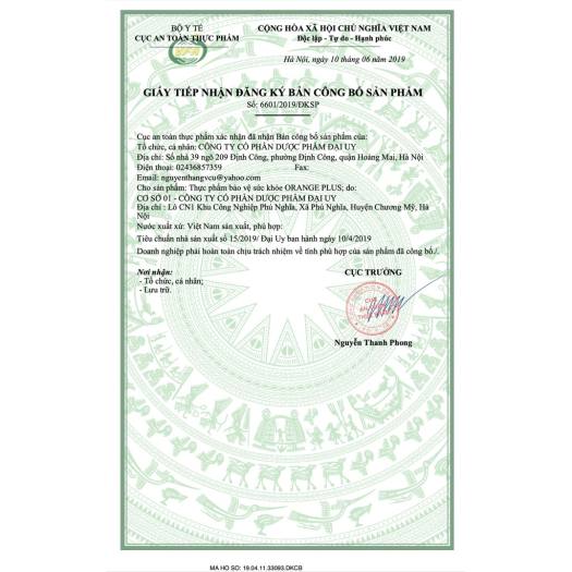 C Sủi Cam Orange Plus Đại Uy - Tăng cường sức đề kháng, giải độc cơ thể (Lọ 20 viên sủi)