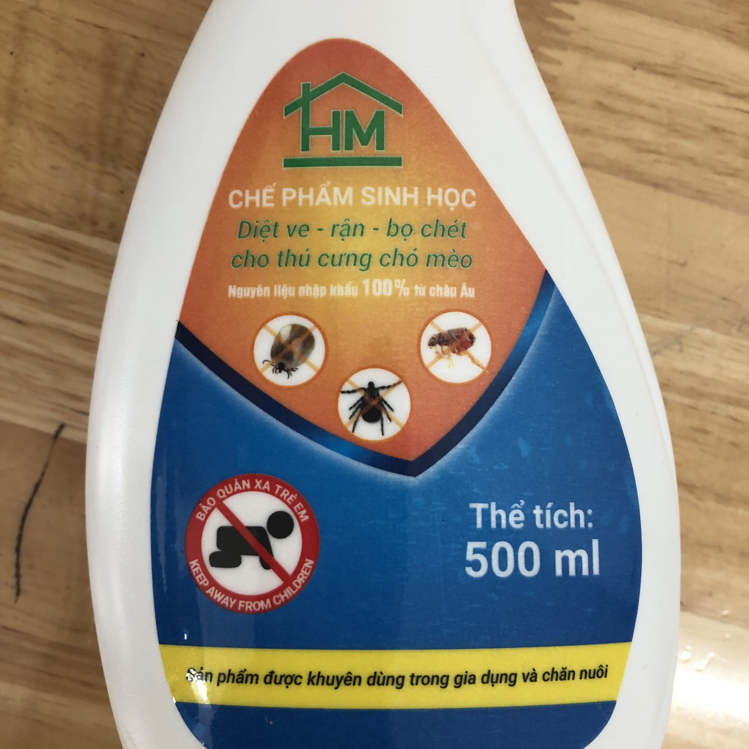 Chế phẩm sinh học diệt ve chó; Diệt ve, rận, bọ chét cho chó mèo; Diệt ve rận bọ chét cho thú cưng; diệt ve cho thú cưng; Thuốc diệt ve chó 500ml