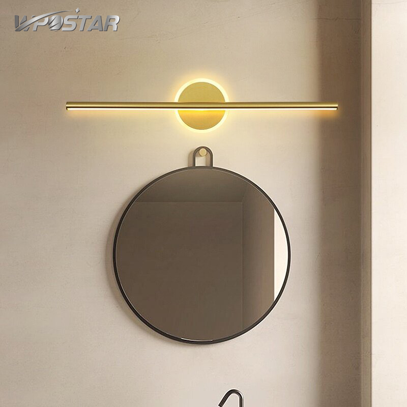 Wall Light Mounted Mirror Lamp for Bedroom Bathroom Modern Wall Lamp Makeup Front Mirror Lamp Indoor Lighting Gold White ราคา 630 บาท*ส่งฟรี