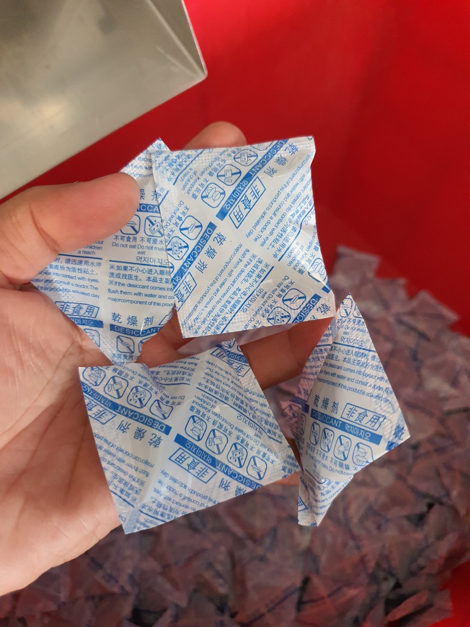 500gr Gói hút ẩm - hạt hút ẩm loại 10gr/gói