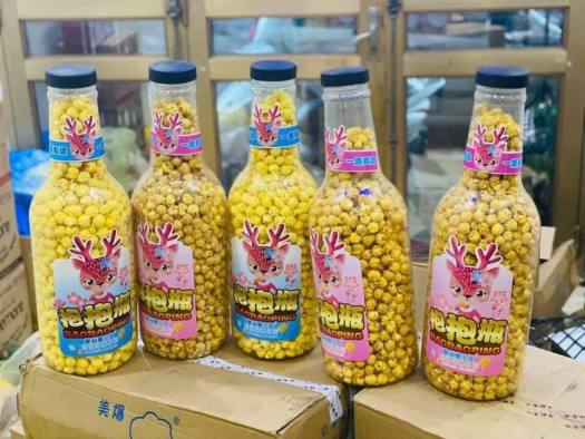 Chai bắp rang bơ, Chai Bỏng ngô siêu to khổng lồ 1,3kg - Vạn Lộc 68