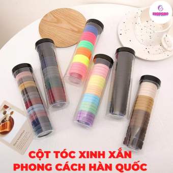Thun cột tóc nữ nhiều màu xinh xắn phong cách Hàn Quốc M03