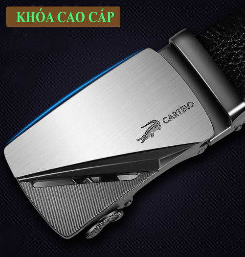 Thắt lưng nam CARTELO- G101 rộng 3.5Cm DÀI 120Cm, dây nịt nam Cartelo cao cấp khóa hợp kim , da 2 lớp mềm mại.-[Dây lưng nam, thắt lưng da cá sấu, thắt lưng nam da bò thật, dây lưng nam cao cấp full hộp-[green store]