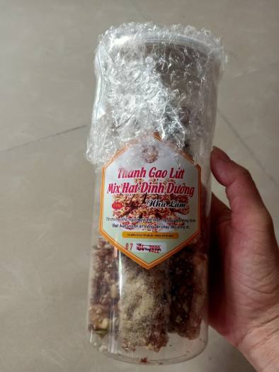 THANH GẠO LỨC MIX HẠT DINH DƯỠNG NHÀ LÀM VỚI 45% HẠT CÁC LOẠI HŨ 250GR