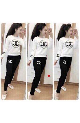 Đồ Bộ Áo Thun Nữ + Quần dài Thể Thao