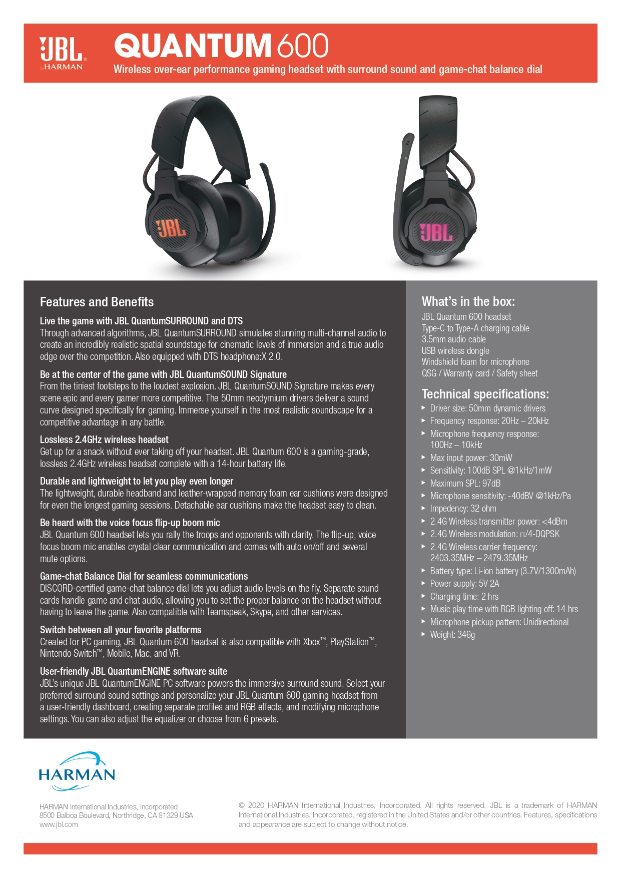 jbl quantum 600 dongle