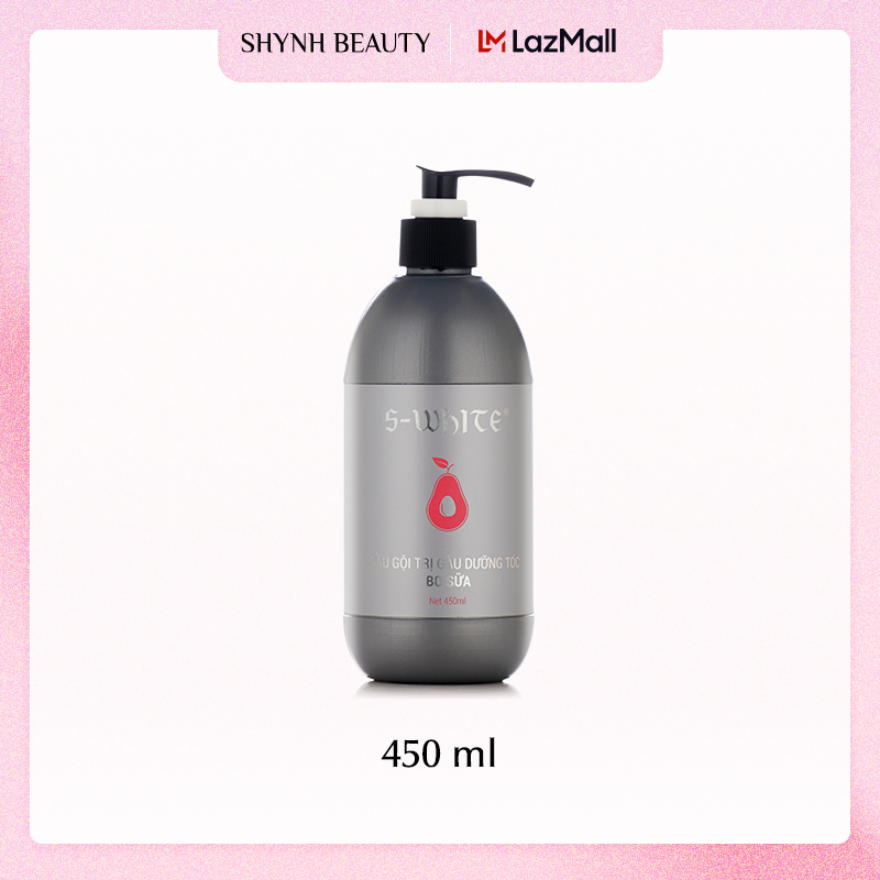 Dầu gội ngăn ngừa gàu bơ sữa S-White 450ml