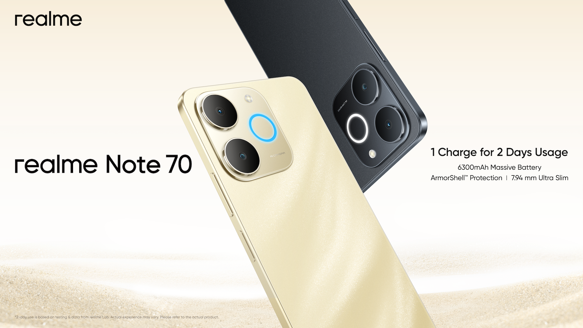 New] realme Note 70 18GB(6+12)+128GB | 6300mAh Large Battery