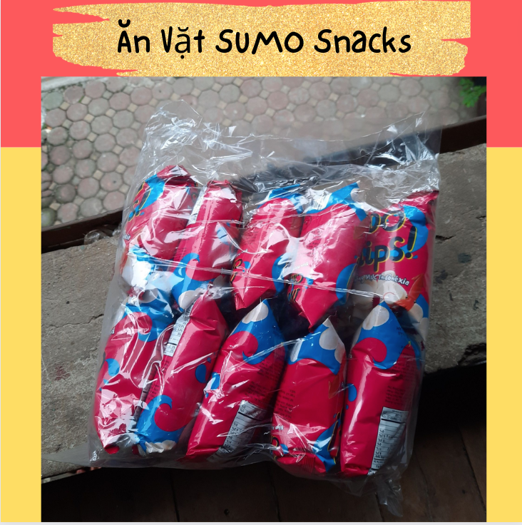 Bịch 10 Gói Bim Bim Snack Bánh Phồng Mực Oishi 14/16g-Ăn Vặt Sumo Snack