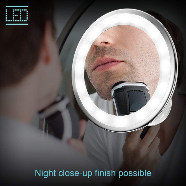 bathroom magnifying mirror with suction cups