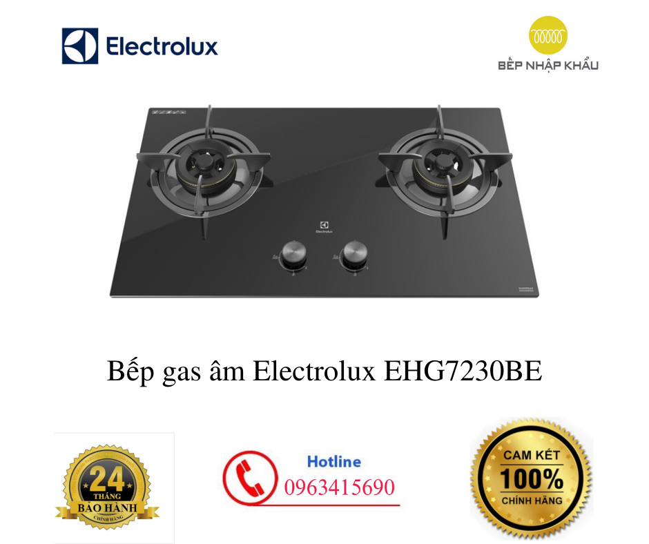 Bếp gas âm Electrolux EHG7230BE sản xuất Trung Quốc, bếp gas, bếp gas đôi, bếp gas đơn, bếp gas âm, bếp ga, bếp ga đôi, bếp ga đơn, bếp ga âm, bep ga, bep gas
