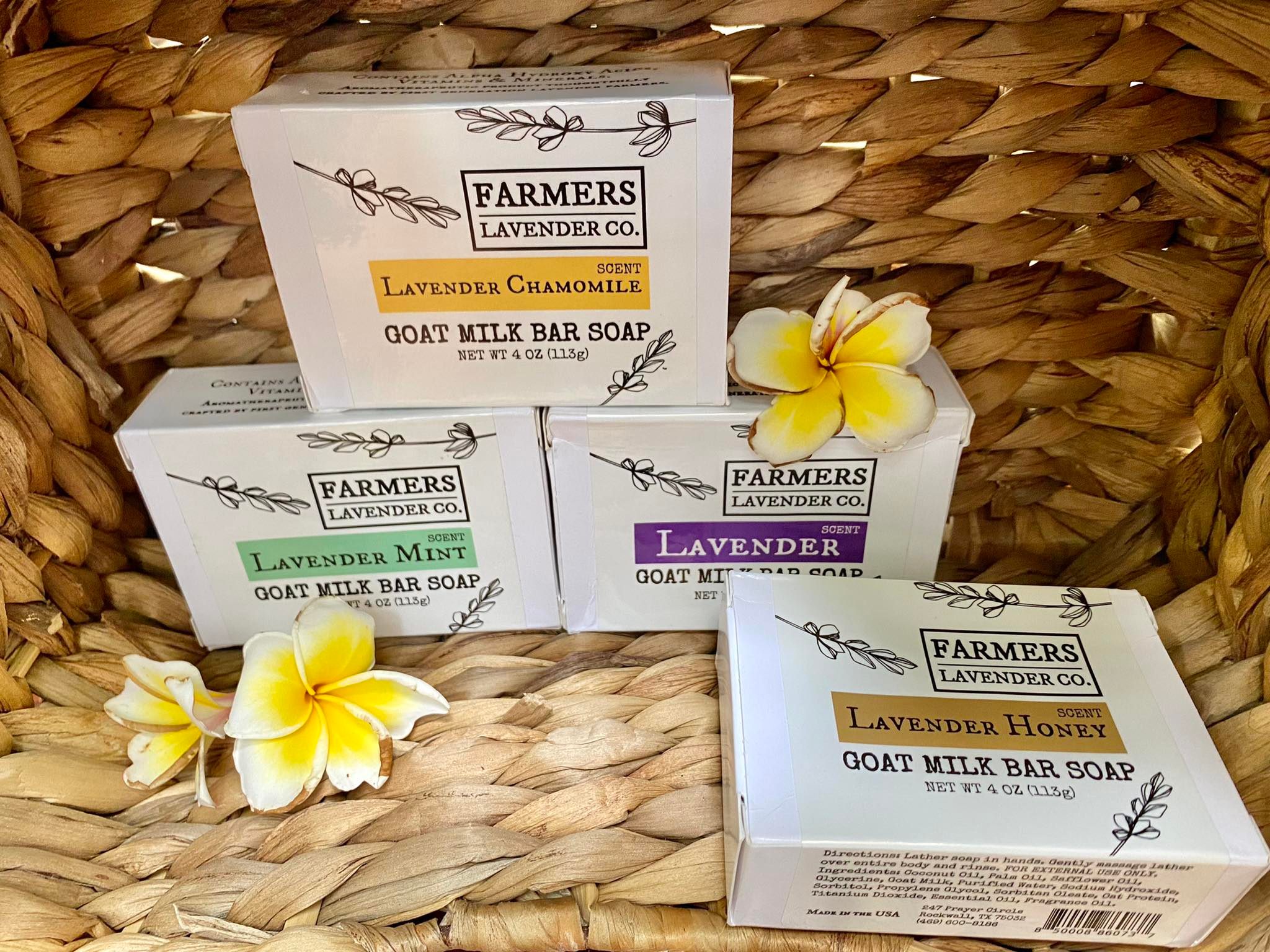 Lavender Goat Milk Bar Soap - Xà Phòng Oải Hương