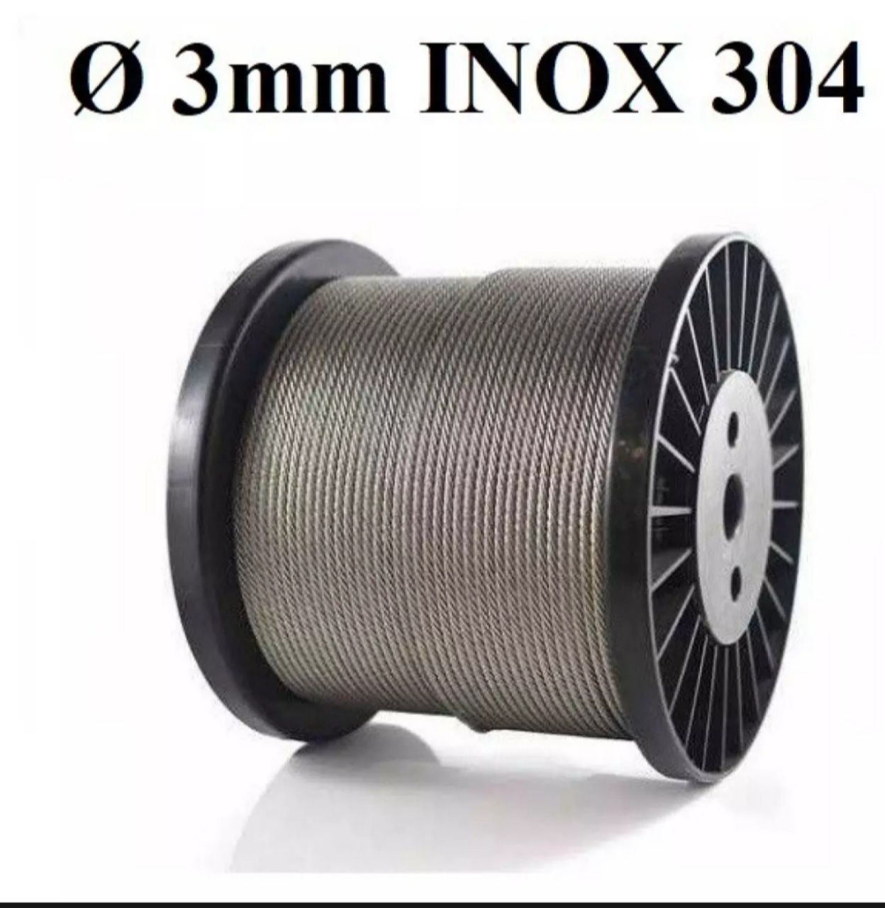 Cáp inox 304 3mm(li).Size 10met,20met,30met,40met,50met.dây thép không rỉ sét.hanghoagiavip