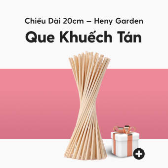 Que Khuếch Tán Tinh Dầu Thơm Phòng Gỗ Mây HENY GARDEN, Thay Thế Máy Khuếch Tán và Đèn Xông
