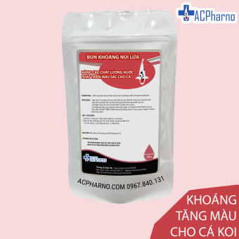 Khoáng núi lửa dành cho cá Koi - Cung cấp khoáng chất cho cá Koi 100gr Phát triển- Tăng màu sắc cho cá koi cá vàng cá cảnh - Cá sung ham ăn - Koi Clay - Minerals for Koi