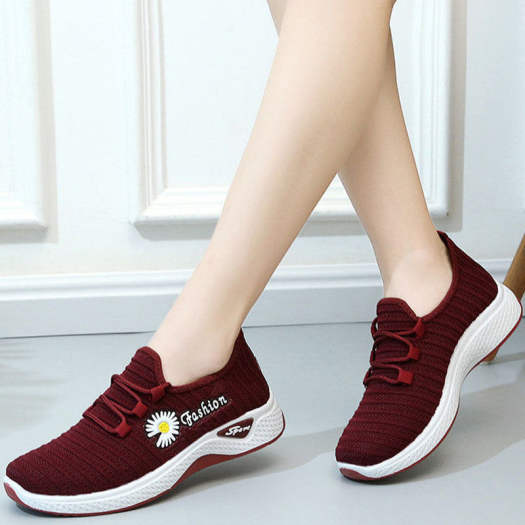 Giày bata nữ, giày nữ đi học kiểu mới, giày vải hoa cúc cực xinh