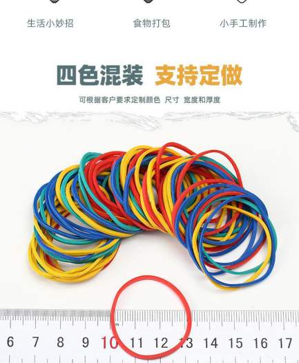 Dây Buộc Tóc Cao Su Dùng Một Lần Màu Cầu Vồng Thời Trang 2021