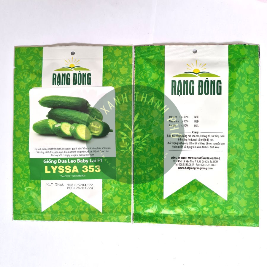 [GIAO HÀNG 2 GIỜ] Hạt Giống Dưa Leo Baby, dưa leo chùm, siêu nhiều trái