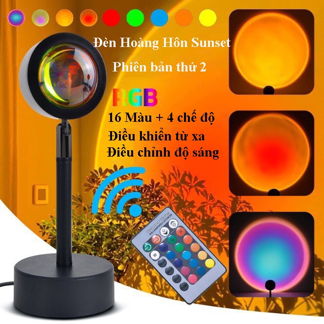 Đèn hoàng hôn - đèn sunset tiktok - 16 màu tùy chỉnh