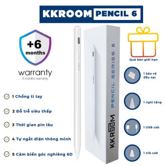 Bút cảm ứng cho ipad KKROOM Pencil Series 6 chống tì tay Bút Stylus - Bảo Hành 6 tháng