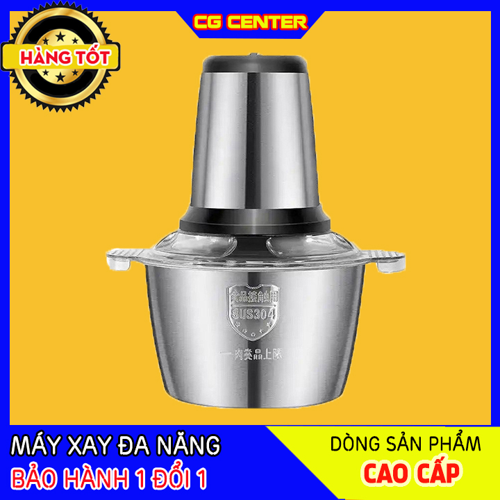 [HÀNG TỐT] Máy Xay Thịt Cối Inox 304, Máy xay sinh tố, Máy xay tiêu tỏi ớt, Máy xay thức ăn dặm cho bé