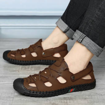 GIÀY LƯỜI MỌI NAM HÈ DA BÒ NHẬP KHẨU CAO CẤP